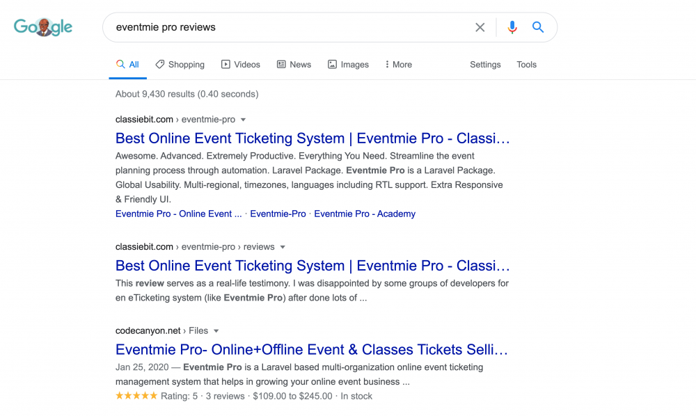 Eventmie-Pro helps Chris Reynolds From London in making his events more successful